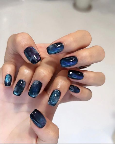 Cat Eye Nails Gel, Smink Inspiration, Minimal Nails, Casual Nails, Classy Acrylic Nails, Pretty Gel Nails, Cute Gel Nails, Cat Eye Nails, Jelly Nails