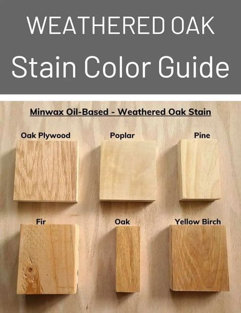 Weathered Oak Stain On Poplar, Weathered Oak Stain On Douglas Fir, Staining Birch Wood, Minwax Weathered Oak Stain On Pine, Weathered Oak On Pine, Poplar Wood Stain Colors, Natural Wood Stain Colors, Varathane Weathered Oak, Weathered Oak Stain On Pine