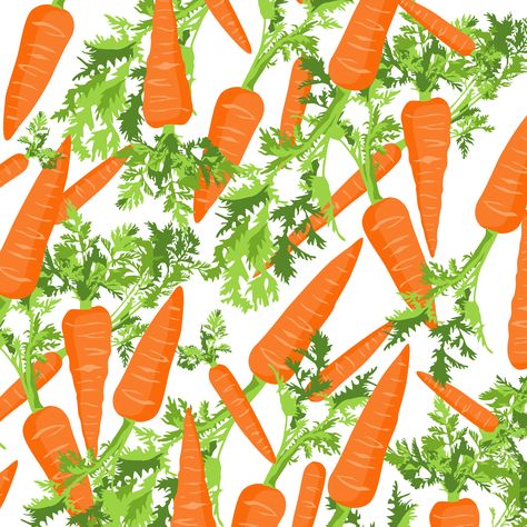 Carrot Banner, Repetition Art, Christmas Vegetables, Carrot Design, Little Bunny Foo Foo, Pop Art Patterns, Vegetable Design, Paper Patterns, Watercolor Painting Techniques