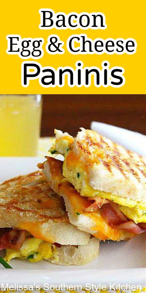 Panini Sandwiches Breakfast, Breakfast Paninis, Egg Panini, Paninis Recipes, Beef Panini Recipes, Breakfast On Grill, Simple Panini Recipes, Breakfast Panini Recipes, Panini Press Recipes Breakfast