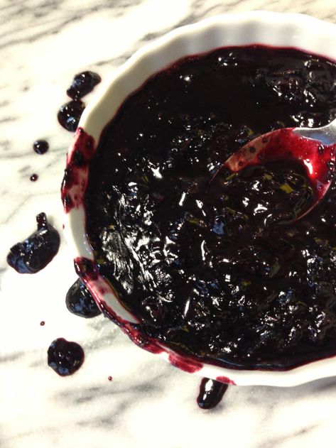 Blueberry Balsamic, Christine Elise, Blueberry Season, Berry Sauce, Vanilla Sauce, Blueberry Sauce, Blueberry Jam, Sauce For Chicken, Dessert Toppings