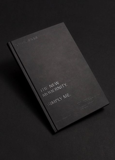 Strenesse "THE NEW MODERNITY" on Behance Minimalistic Book Cover Design, Black Book Cover Design, Minimalistic Book Cover, Hardcover Book Design, Simple Book Cover Design, Modern Book Cover Design, Black Book Cover, Minimalist Book Cover Design, Cover Book Design