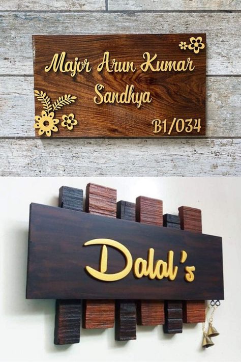 In this article, we’ll delve into the world of wooden name plate designs for homes. Naming Board For House, Name Plates For Home Design, House Name Board Design, Flat Name Plate Design, Name Plates For Home Indian, Modern Name Plate Design, Name Board Design For House, Name Plate Ideas For Home, House Name Plate Design Indian