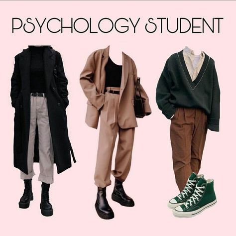 Psychology Major Aesthetic Outfits, Psychology Outfits Women, Psychology Student Outfit, Psychology Outfits, Psychology University, Psychology Major, University Outfit, Psychology Student, Hairstyle Ideas