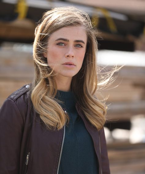 Michaela Stone, Melissa Roxburgh, Maroon Leather Jacket, Circus Characters, Star Trek Beyond, Maroon Leather, Horror Music, Dog Days, Serie Tv