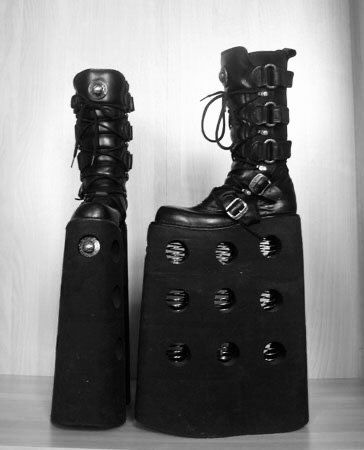 Extreme Platform Boots, New Rock Shoes, Goth Platform Boots, Weird Shoes, Funny Shoes, New Rock Boots, Rock Boots, Gothic Boots, Goth Shoes