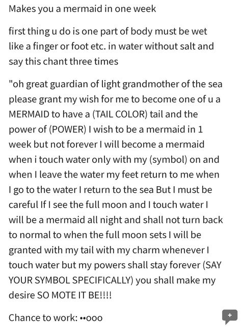 How To Become A Mermaid Real Spells, Mermaid Story Ideas, How To Feel Like A Mermaid, Mermaid Spells That Actually Work, Mermaid Headcanon, Siren Voice Spell, How To Become A Siren, How To Become A Mermaid, How To Be A Mermaid