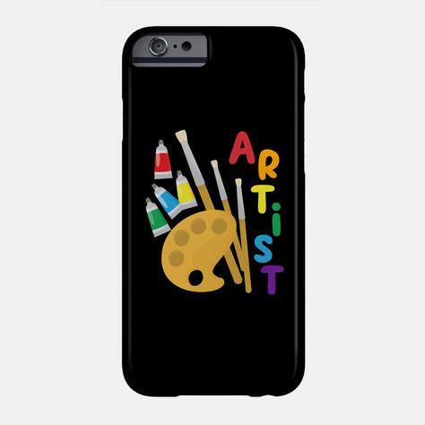 An artist's palette with the primary colors plus some well known secondary ones all on one artist themed design! A great gift for artists that they'll love. -- Choose from our vast selection of phone cases to match with your cell phone to make the best phone case. Pick your favorite: Movies, TV Shows, Art, and so much more! Available for iPhone 11, iPhone 11 Pro, iPhone 11 Pro Max, iPhone X, iPhone XS, iPhone XS Max, iPhone XR, iPhone 8, iPhone 8 Plus, iPhone 7, iPhone 7 Plus, iPhone 6, iPhone 6 Handmade Phone Case Painted, Holi Painting, Art Aesthetic Painting, Mobile Case Design, Recycled Magazine Crafts, Hanuman Hd, Rainbow Phone Case, Phone Case Diy Paint, Diy Phone Case Design