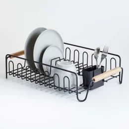 10 best dish drying racks interior designers swear by — TODAY Hanging Dish Rack, Sink Dish Rack, Diy Organizer, Plastic Utensils, Dish Drying Rack, Best Hacks, Steel Racks, Dish Drainers, Dish Rack