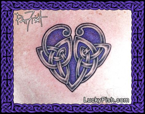 Celtic Heart Tattoo, Celtic Tattoo Designs, Celtic Cross Tattoos, Loving Wife, Knot Tattoo, Married Man, Celtic Tattoo, Purple Canvas, Celtic Heart