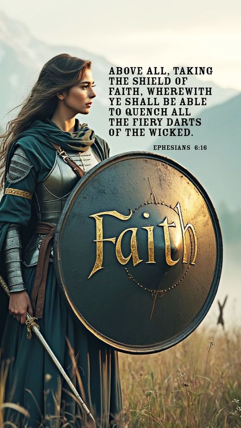 Gospel Wallpaper, Ephesians 6 16, Free Christian Wallpaper, Shield Of Faith, Spiritual Warrior, Ephesians 6, Christian Quotes Prayer, Christian Quotes God, Prayer Scriptures