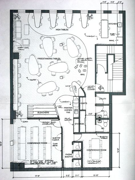 Office Layout Design, Coworking Office Design, Coworking Design, Office Layout Plan, Design De Configuration, Unique Home Office, Office Space Planning, Coworking Space Design, Coworking Office Space