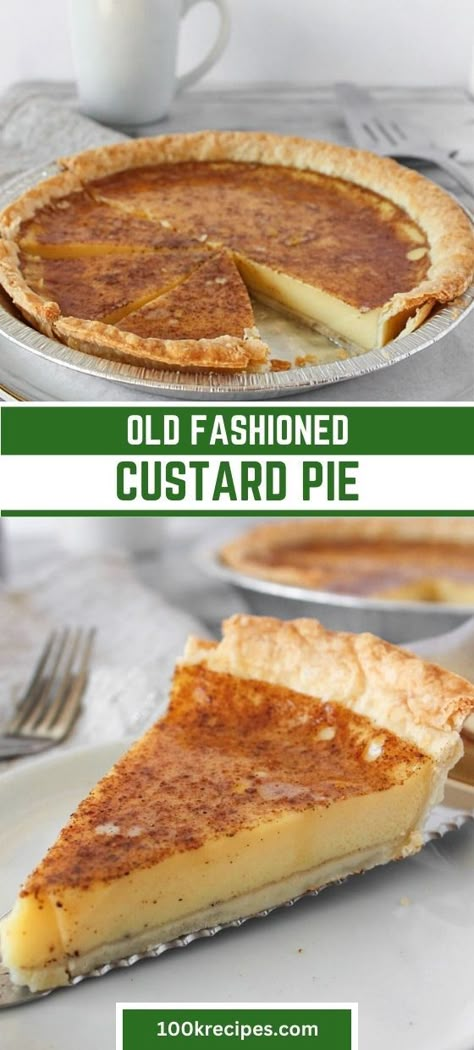 Do you remember when your grandma used to make her famous custard pie? You could smell it baking in the oven and you just couldn’t wait to dig in. Old Fashion Custard, Old Fashioned Custard Pie, Egg Custard Pie Recipe, Best Custard Pie Recipe, Old Fashioned Custard, Egg Custard Pie, Custard Pie Recipe, Weight Watcher Desserts, Weight Watchers Dessert Recipes