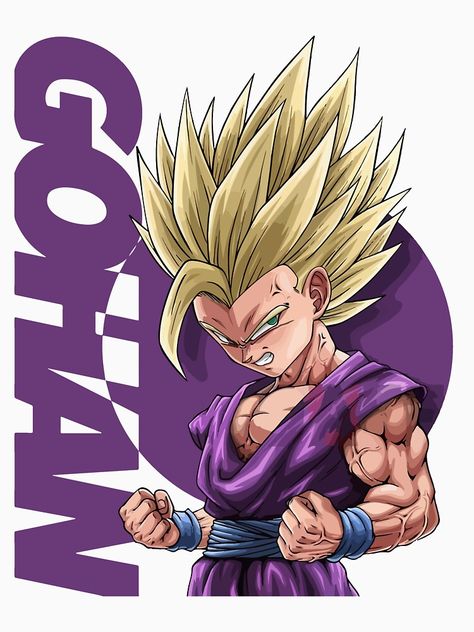 "Gohan Super Saiyan" T-shirt by Sangnamlayvo | Redbubble Ball Drawing, Hacker Wallpaper, Dragon Ball Super Wallpapers, Dragon Images, Dragon Ball Super Artwork, Dragon Ball Art Goku, Dragon Ball Super Art, Dragon Ball Super Goku, Dbz Art