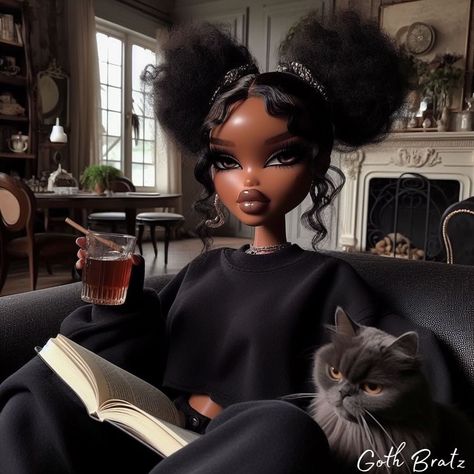 Forgot to post these 🧡 #bratz #explorepage Bratz Black, Spam Ideas, Spam Idea, Cute Summer Pictures, Black Bratz, Bratz Aesthetic, Black Bratz Doll, Brat Doll, Lover Girl