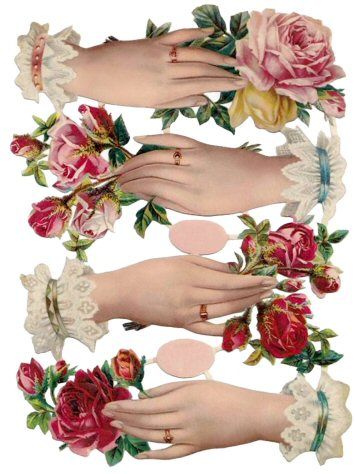 ALTERED ARTIFACTS: Beautiful blooms!... Free Printable Floral Hands Paper Tolle, Collage 3d, Girly Cards, Christmas Sheets, Vintage Clip Art, 3d Sheets, Foto Transfer, 3d Decoupage, Victorian Scrap