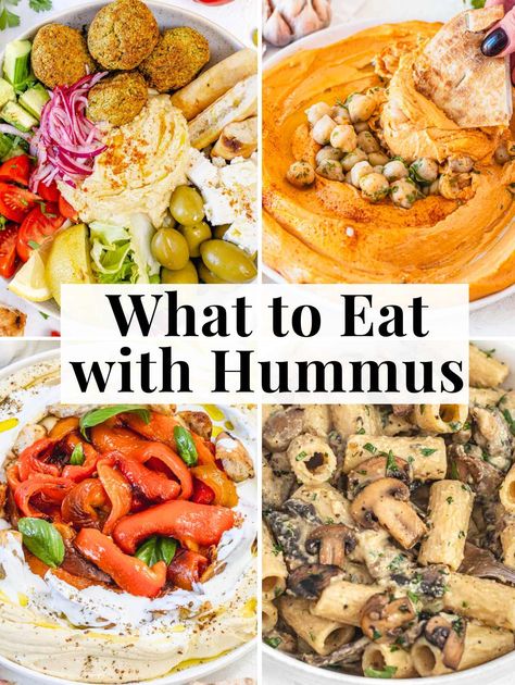 Healthy Meals to eat with Hummus: 30 Recipes Healthy Meals To Eat, What To Eat With Hummus, Eat With Hummus, Hummus Plate, Italian Bread Salad, Chickpea Hummus, Roasted Broccoli Recipe, Plant Based School, White Bean Dip