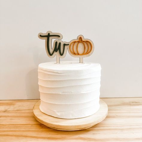 2nd October Birthday, Fall Themed Cake, Two Cake Topper, Lil Pumpkin Baby Shower, Wide Pictures, Pumpkin Birthday Parties, One Cake Topper, 2 Birthday Cake, Pumpkin Birthday