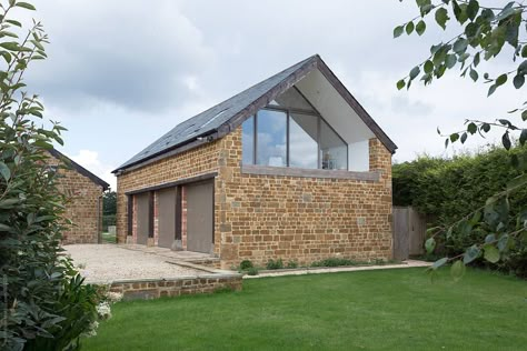 Over Garage Office, Office Over Garage, Garage Extension Ideas, Office Above Garage, Studio Above Garage, Garage With Room Above, Brick Garage, Garage Extension, Window Exterior