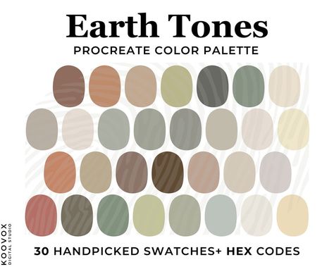 procreate color palette with hex codes. Boho Procreate Color Palette Natural Earth Brown color palette Procreate swatches Hex Codes Procreate Palette iPad Warm Boho Desert Boho Palette, Procreate Tools, Color Palette Procreate, Desert Canyon, Procreate Palette, Earth Tone Color Palette, Bedroom Mural, Christmas Palette, Procreate Color Palette