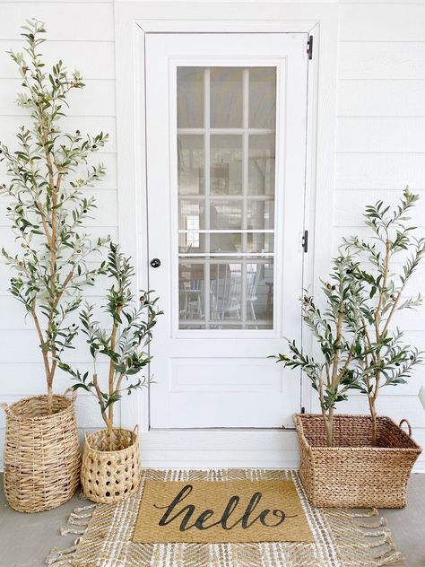 Faux Olive Tree Family | Fake Olive Tree Collection | Nearly Natural Artificial Olive Tree, Faux Olive Tree, Mediterranean Lifestyle, Olive Leaves, Fake Trees, Faux Tree, Trendy Tree, Interior D, Olive Trees