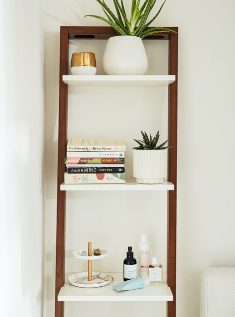 Bedroom Retreat: Your Best Sleep & More Dining Room Storage Furniture, Mid Century Bookshelf, Leaning Ladder Shelf, Leaning Bookshelf, Self Care Essentials, Narrow Shelf, Wide Bookshelf, Narrow Bookshelf, Leaning Ladder