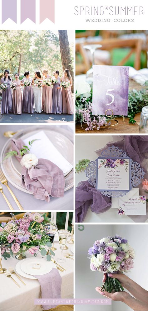 Sage Green Wedding Palette, Gold Wedding Plates, Green Wedding Palette, Lavender And Lilac, Wedding Color Schemes Summer, Tangled Wedding, Wedding Color Schemes Spring, Spring Wedding Color Palette, Wedding Directions