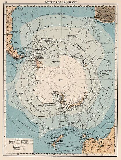 "Vintage Antarctica Exploration Routes Map (1906)" Poster by BravuraMedia | Redbubble Map Of World, World Atlas, Fun Indoor Activities, Nautical Crafts, Route Map, History Projects, Old Maps, Treasure Maps, Historical Characters