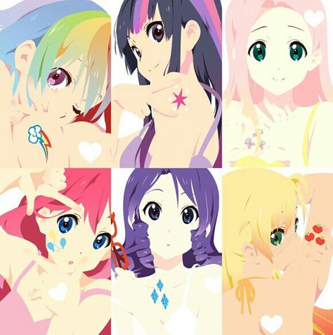 K-ON! MLP Magic Drawing, My Little Pony Poster, Arte Monster High, Arte Do Kawaii, My Little Pony Equestria, My Little Pony Wallpaper, My Lil Pony, Mlp Fan Art, My Little Pony Comic