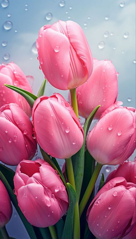 Tulip 🌷 flower Pink Tulip Aesthetic, Iphone Wallpaper Hd Nature, Floral Wallpaper Phone, Lovely Flowers Wallpaper, Flower Iphone Wallpaper, Spring Wallpaper, Flower Background Wallpaper, Beautiful Flowers Wallpapers, Flower Phone Wallpaper