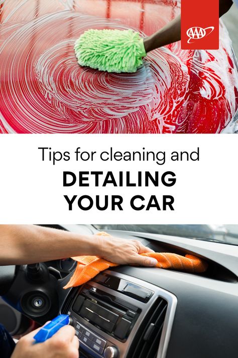 Get step-by-step tips on how to clean and detail the exterior, trunk, and interior of your car. Detail Your Car Like A Pro, Detail Car Interior Diy, How To Detail Your Car Interior, Detailing Your Car, Hard Water Spots, Car Interior Diy, Car Emergency Kit, Cleaning Car Interior, Safe Driving