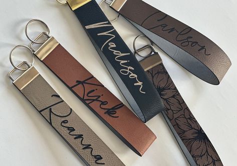 This Keychains item by MilestoneDesignsLLC has 3556 favorites from Etsy shoppers. Ships from Pickerington, OH. Listed on Dec 30, 2023 Faux Leather Key Fob, Faux Leather Wristlet, Strap Keychain, Key Fob Wristlet, Hanging Letters, Key Ring Holder, Key Fobs Wristlet, Leather Key Fobs, Perfect Stocking Stuffers