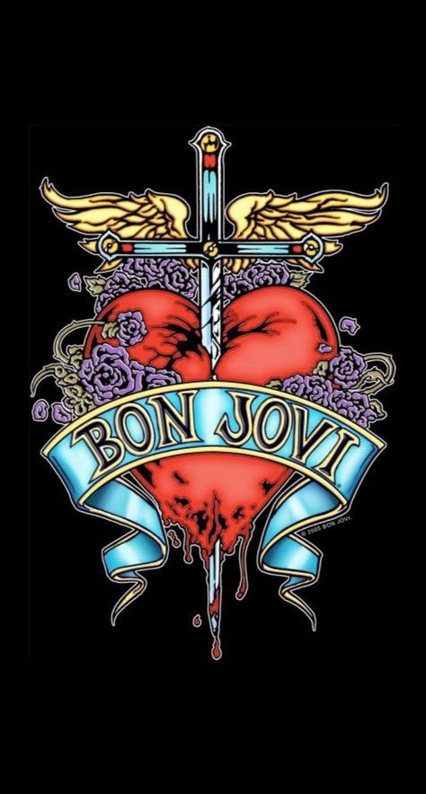 Bon Jovi Wallpaper Iphone, Bon Jovi 80s Wallpaper, Bon Jovi Wallpaper Aesthetic, Bon Jovi Album Covers, 80s Rock Wallpaper, Classic Rock Wallpapers, Rock Bands Wallpaper, Bon Jovi Aesthetic, Rock And Roll Wallpaper