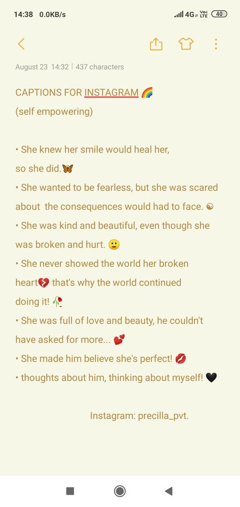 You're beautiful and strong :)let the world know about it. Strong Captions For Instagram, Strength Captions, Healing Captions For Instagram, Empowering Captions, Healing Captions, Clever Captions, Clever Captions For Instagram, Falling In Love Quotes, Love Anniversary Quotes