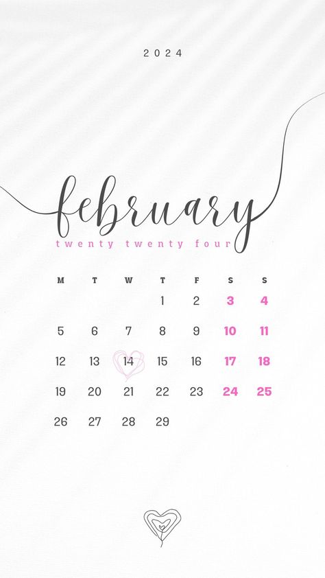 February Calender Aesthetic 2023, Feb Calendar 2024 Aesthetic, February Calendar 2024 Aesthetic, February 2024 Calendar, Calender Aesthetic February 2024, Calender 2024 February, Pink February Calendar 2024, February Calendar, Happy Birthday Frame