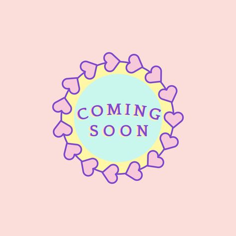 Cute and girly coming soon badge Free Ve... | Free Vector #Freepik #freevector #freebackground #freelabel #freeheart #freeicon Coming Soon Logo, Logo Online Shop, Colorful Stationery, Girly Design, Beauty Logo, Pink Design, Leather Journal, Free Illustrations, San Valentino