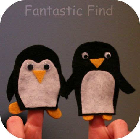 Kids will have hours of fun putting on plays with their handmade penguin finger puppets. These easy-to-make felt puppets can … Felt Penguin, Finger Puppet Patterns, Felt Puppets, Penguin Crafts, Penguin Craft, Felt Finger Puppets, Puppet Patterns, Operation Christmas Child, Winter Crafts For Kids