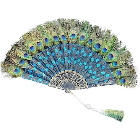 Nut Gifts, Hand Fan Design, Dancing Props, Feather Hand Fan, Japanese Folding Fan, Peacock Fan, Embroidery Chinese, Fan Japanese, Peacock Gifts