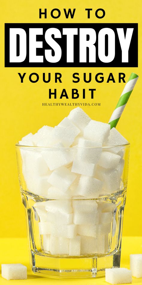 Stop Sugar Cravings, Sugar Free Diet, Quit Sugar, No Sugar Diet, Detox Water Recipes, Sugar Intake, Makanan Diet, Ate Too Much, Sugar Detox