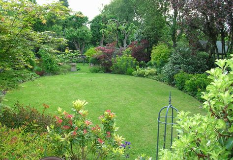 Circular lawn with deep herbaceous boarders Design: Sarah Crozier & paul Hart Oval Lawn Garden Design, Circular Garden Design Landscaping, Lawn Design Ideas, Lawn Garden Ideas, Circular Garden Design, Circular Garden, Circular Lawn, Lawn Design, Garden Decor Ideas