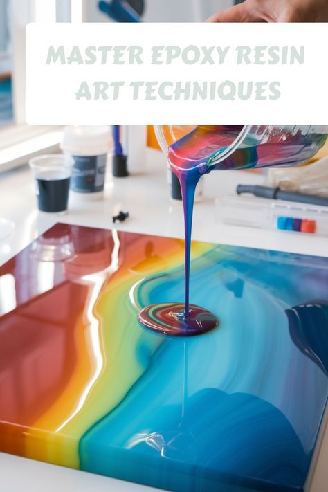 Pouring vibrant, multi-colored epoxy resin onto a square canvas. Resin Canvas Art Tutorial, Epoxy Resin For Beginners, Diy Resin Art Canvas, How To Start Resin Art, 3d Resin Painting Tutorial, How To Start A Resin Art Business, Epoxy Resin Art Ideas, Resin Waves Tutorial, Resin Art For Beginners