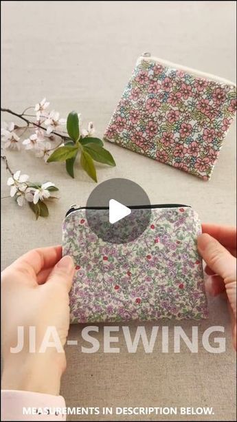 Hand Pouch Bag, Sewing Pouches And Bags Diy Tutorial, Diy Mini Pouch, Diy Pouch Bag, Diy Wallet Pattern, Minji Kim, Pochette Diy, Diy Pouch, Simple Pouch