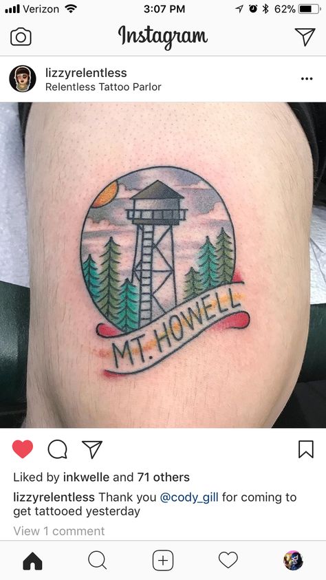 Water Tower Tattoo, Finch Tattoo, Tower Tattoo, Tower Shelf, Under My Skin, Tattoo Parlors, Water Tower, Jesus Fish Tattoo, Watercolor Tattoo