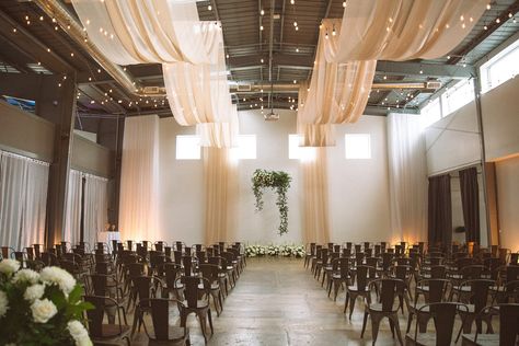 Wedding Ceremony Draping Wedding Ceiling Draping, Champagne Fabric, Wedding Draping, Fabric Installation, Wedding Ceiling, Ceiling Draping, Fabric Draping, Wedding Rentals Decor, Wedding Chapel