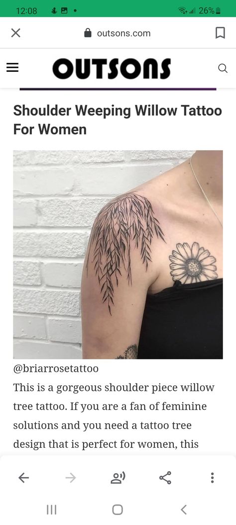 Woman Tree Tattoo, Weeping Willow Tattoo, Willow Tree Tattoo, Tree Tattoo Back, Promise Tattoo, Earthy Tattoos, Willow Tree Tattoos, Brother Tattoos, Rose Drawing Tattoo