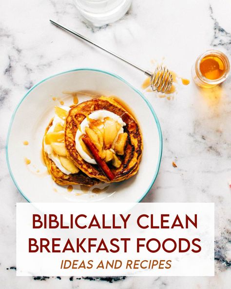 Biblically Clean Breakfast Ideas and Recipes | Land of Honey Biblical Diet Recipes, Kosher Breakfast Ideas, Whole Food Breakfast Ideas Clean Eating, Bible Diet Recipes, Biblically Clean Recipes, Biblical Diet For Women, Eating Biblically Clean, Healthiest Breakfast Clean Eating, Jewish Breakfast Recipes