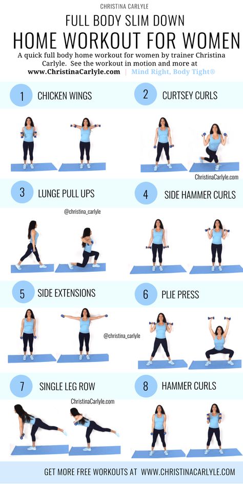 Fat burning home workout for women and beginners. This full body home workout will help you burn fat and get fit. This fat-burning workout is perfect for busy women and beginners. https://christinacarlyle.com/fat-burning-home-workout-women/ Home Workout For Women, Fat Burning Home Workout, Quick Full Body, Beginner Workouts, Gym Antrenmanları, Full Body Workouts, Fitness Routines, Workout For Women, Endurance Training