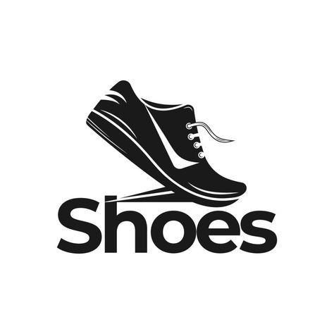 Shoes Logo Design Ideas Creative, Shoe Logo Design Creative, Shoes Logo Design, Shoe Logo Ideas, Shoes Template, Footwear Logo, Shoe Logo Design, Shoes Vector, Shoes Logo