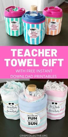 Teacher End Of Year, Appreciation Gifts Diy, Teacher Appreciation Gifts Diy, Cute Teacher Gifts, Teachers Diy, Presents For Teachers, Class Gift, School Teacher Gifts, Staff Appreciation