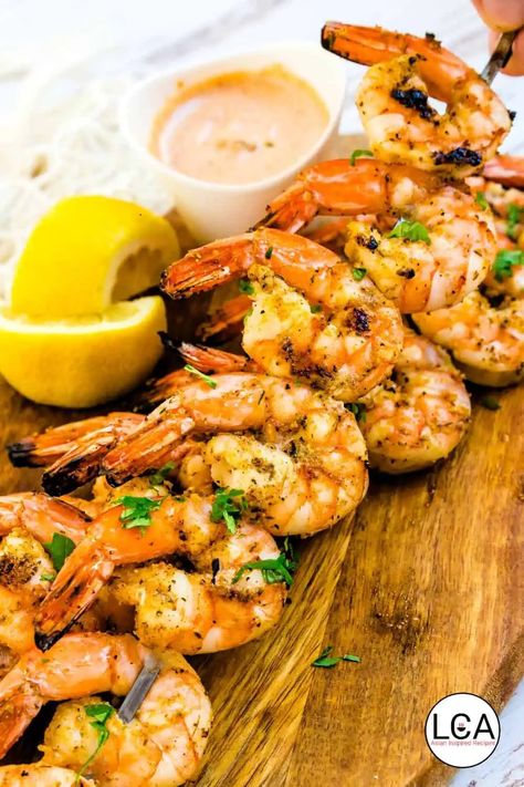 Grilled Shrimp with Old Bay Aioli | 10 Minutes Old Bay Aioli, Old Bay Shrimp, Cajun Seasoning Mix, Pan Fried Shrimp, Creamy Dipping Sauce, Homemade Aioli, Bacon Chowder, Aioli Sauce, Aioli Recipe